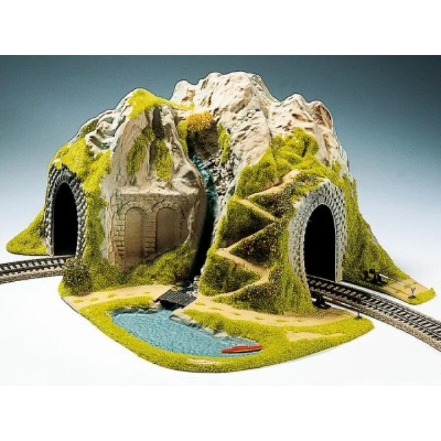 Noch H0 05170 - Tunnel à Angle 1-gleisig, Courbé, 41 X 37 CM Produit Neuf