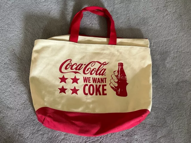 Coca-Cola “We Want Coke” Tote Bag with Coin Purse