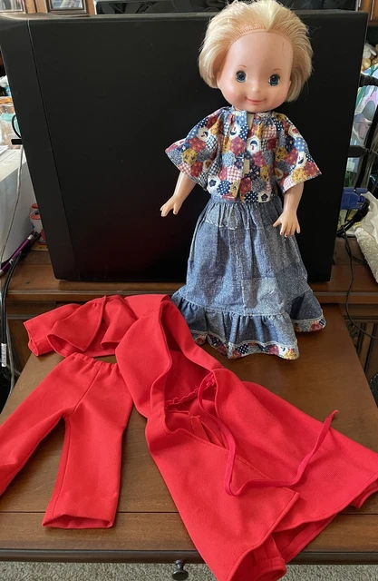 Fisher Price My Friend Mandy Doll with Patio Party Top & Denim Skirt Outfit