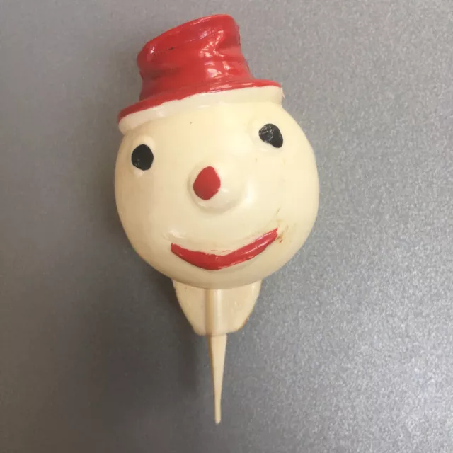 Vintage Snowman Head Cake Decoration (late 50’s / early 60’s)