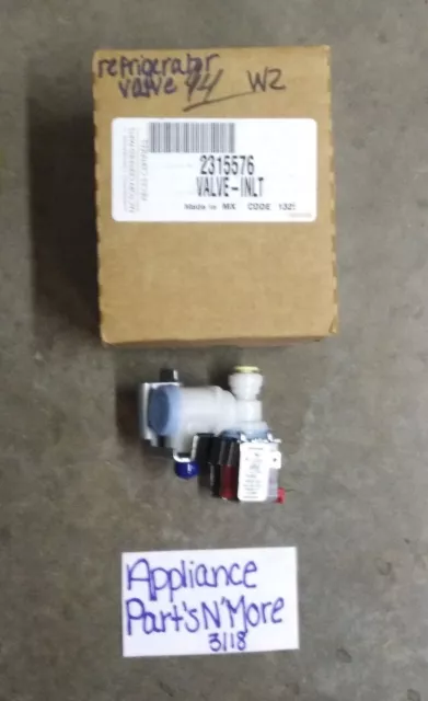 Fsp/Whirlpool Refrigerator Water Inlet Valve 2315576 Free Shipping New Part