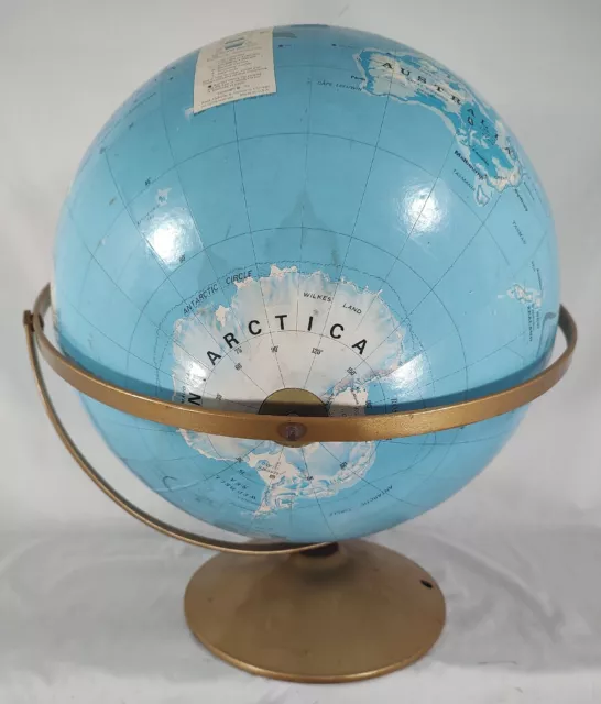 Vintage Randmark III World Globe 16 Inches Diameter Rand McNally Celestial Map 3