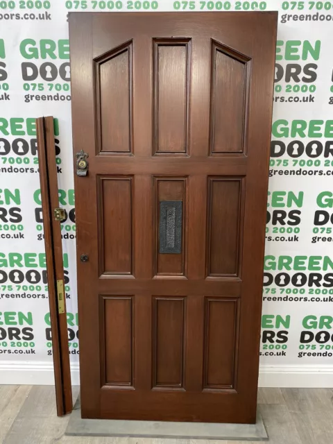 Wooden Hardwood Front Door Brown External Exterior Used Panel Wood