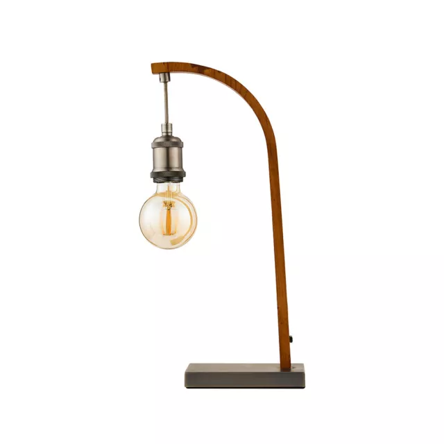 Litecraft Rupert Table Lamp Hanging Lantern E27 Base - Natural Clearance