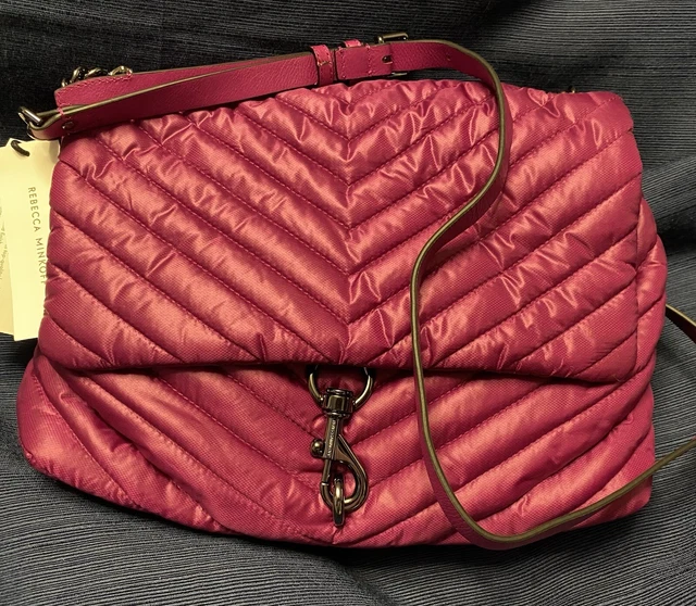 Rebecca minkoff edie nylon jumbo flap shoulder bag deals