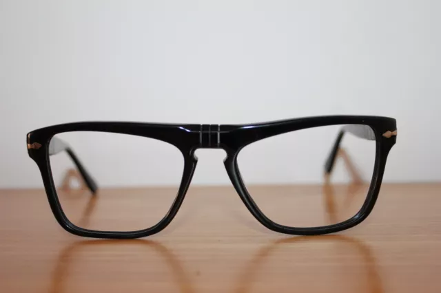 Persol Ratti Black 69233/54 Tom Cruise Vintage Eyeglasses Frame new NOS