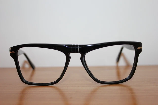 Persol Ratti Black 69233/54 Tom Cruise Vintage Eyeglasses Frame new NOS