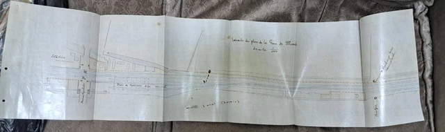 Egypt Alexandria canal ibrahimieh hand drawing train station - X 4