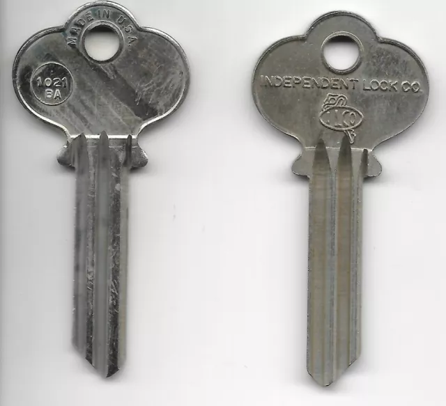 Vintage Independent 1021BA Barrows new old stock  Key Blank