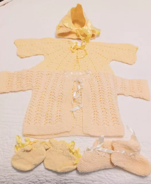 2 Vintage Baby Crocheted Sets