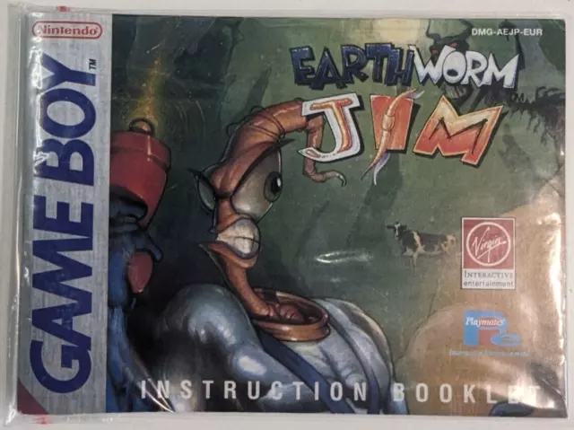 Earthworm Jim | Nintendo Gameboy | Game Boy Classic | Anleitung