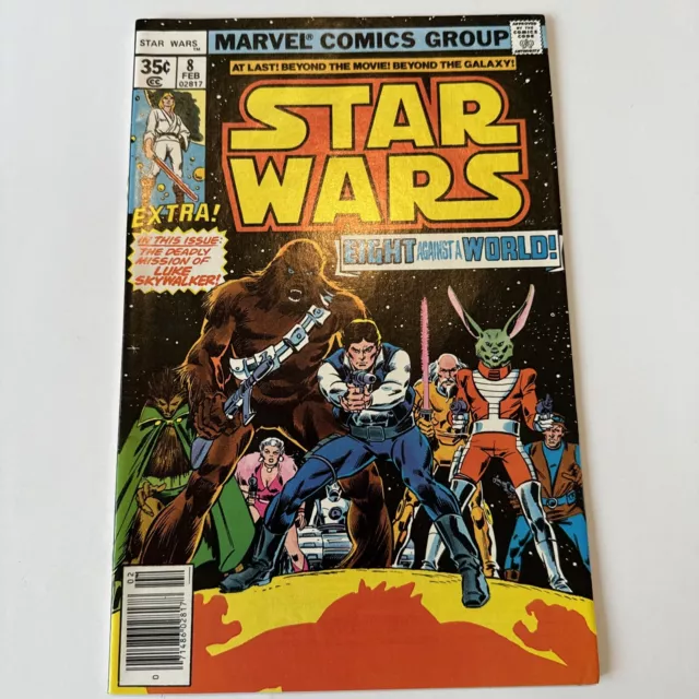 * STAR WARS # 8 * 1st Print ! KEY ! Jaxxon … Bronze Age Marvel 1978 … VF+