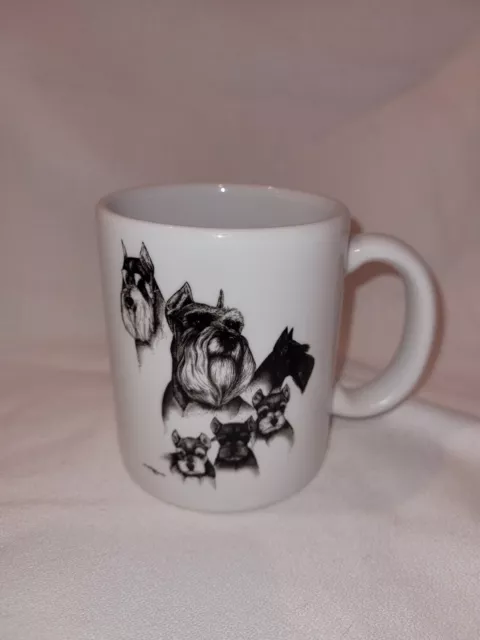 Laura Rogers Miniature Schnauzer Coffee Mug Made In The USA