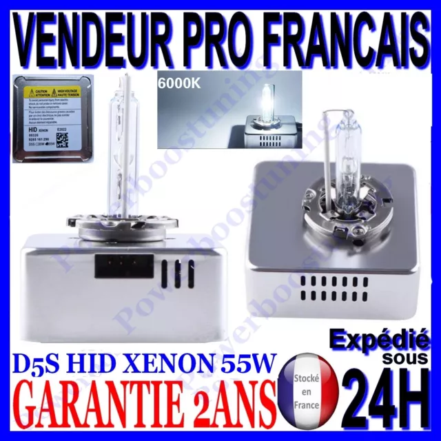 Ampoule D5S 55W 6000K Au Xenon Lampe Hid Pour Phare Feu De Rechange Philips 12V
