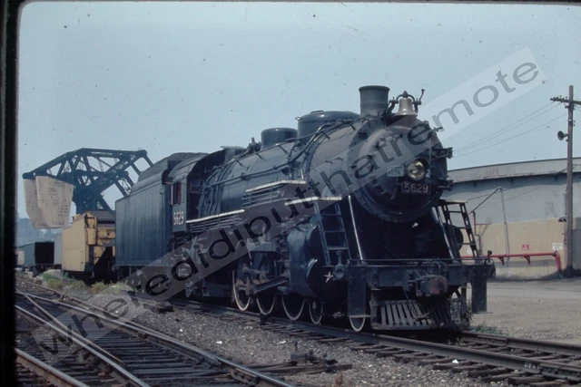 Orig. Slide GTW Grand Trunk Western Nr. 5629 4-6-2 16th St Chicago ILL 7-7-1971
