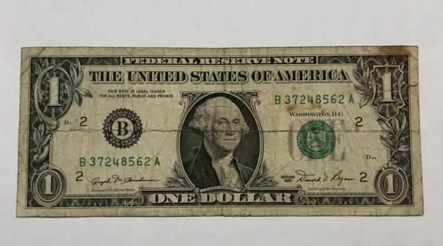 USA Stati Uniti series 1981 $ 1 One Dollar n. B 37248562 A, MB/qBB Originale