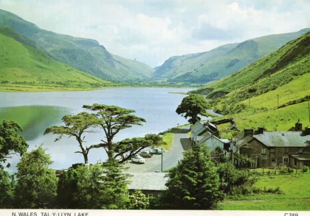 Postcard Wales Tal  Y Llyn Lake  unposted  Dixon