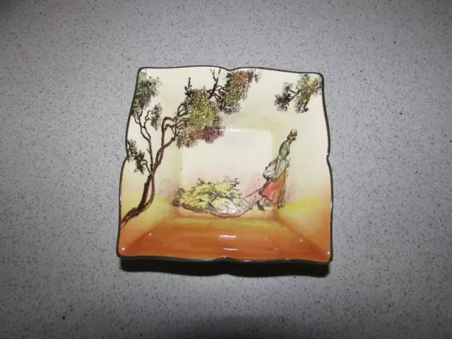 ROYAL DOULTON OLD ENGLISH SCENES THE GLEANERS Square dish