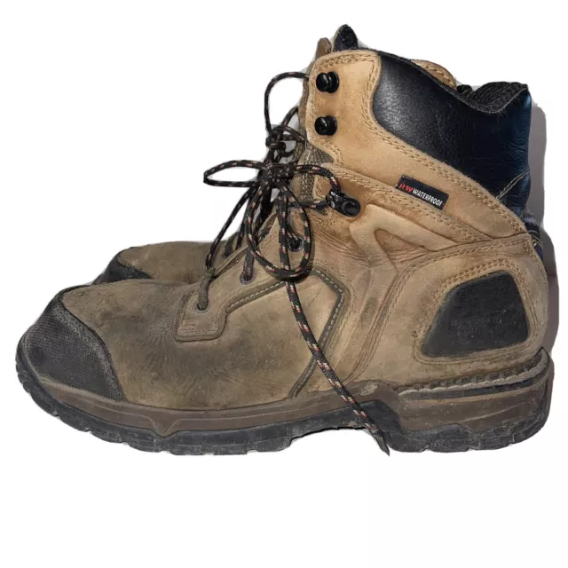 RED WING STEEL toe boots mens size 10 b vibram soles slip resistant guc ...