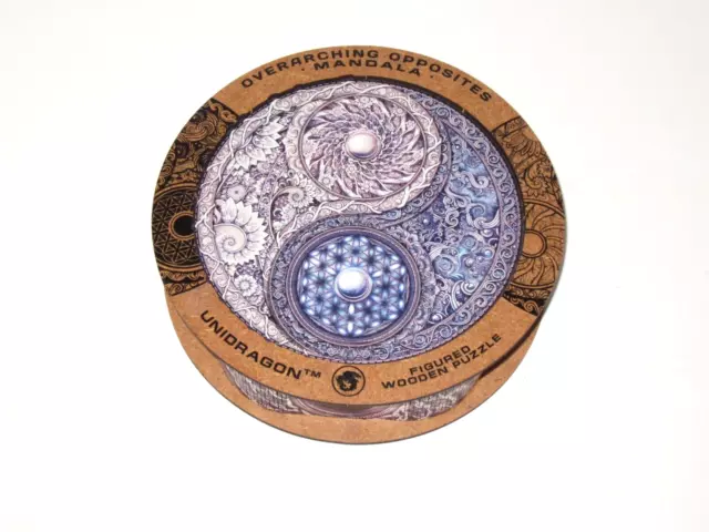 Unidragon Mandala Overarching Opposites Wooden Jigsaw Puzzle 350 Piece King Size