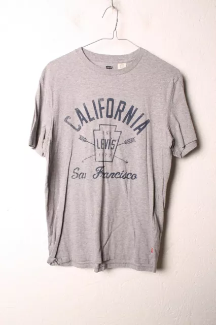 Levis California San Francisco Logo T-Shirt - grau - Größe S Small (26c)