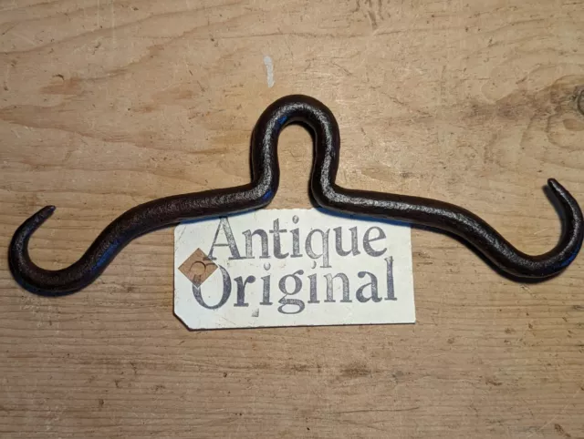 Genuine English Antique Wrought Iron Gambrel/Butchers/Game Hook~Meat/Beam~