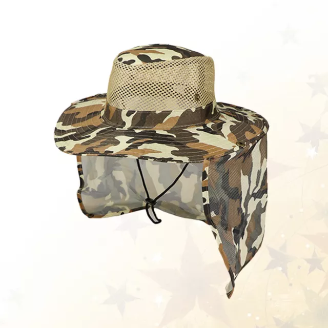 Camouflage Hat Shade Hat Outdoor Activities Hat UV Protecting Sun Hat Wide Hat