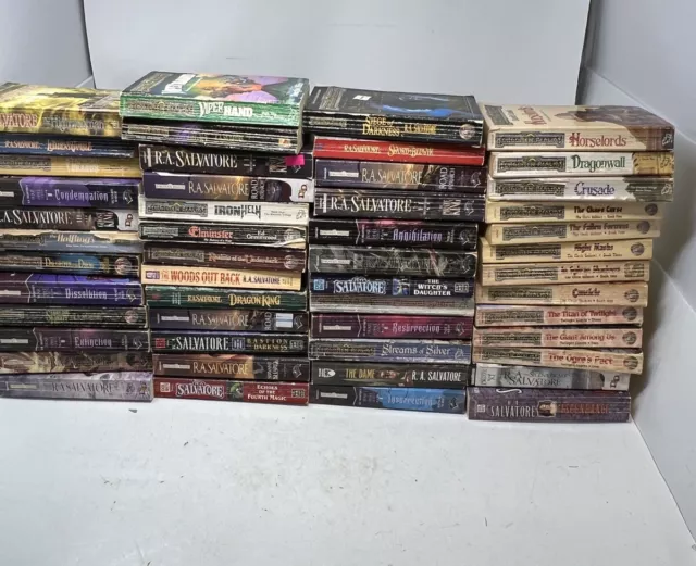 HUGE  Forgotten Realms Paperback Lot of 50 Books   Dungeons & Dragons R.A. Salva