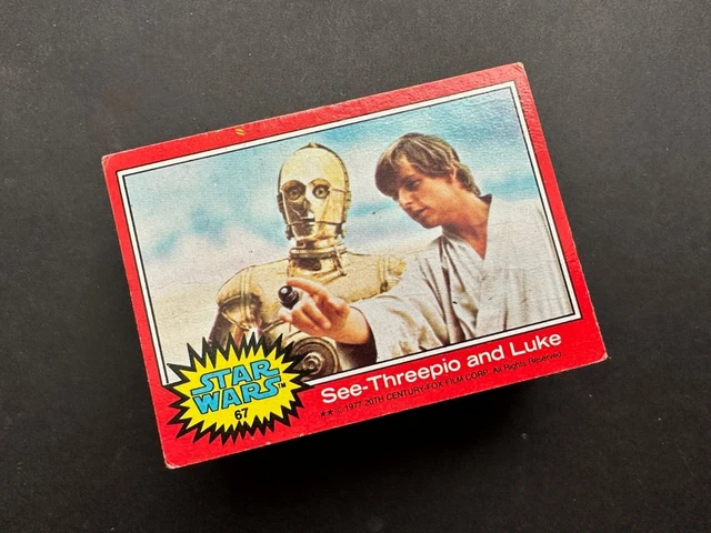 Vintage 1977 TOPPS STAR WARS Red Series 2 COMPLETE Card SET 66 Used Luke R2D2