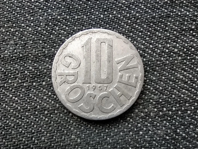 Austria 10 Groschen Coin 1957