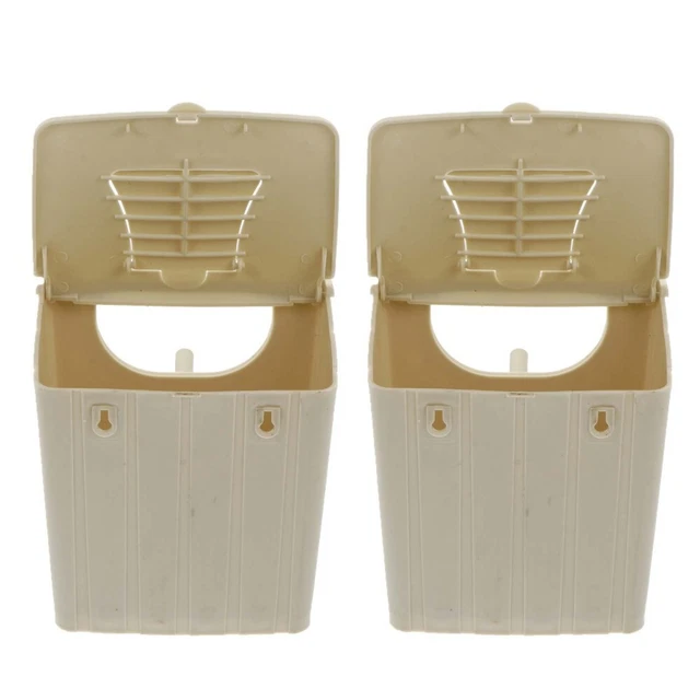 2 Pcs Plastic Bird Cage Bird Nesting Cage Bird Breeding Box Parakeet Sparrow