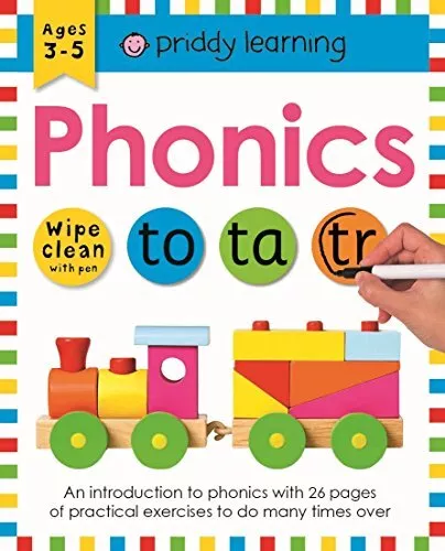 Phonics (Wipe Clean Workbooks) by Roger Priddy Paperback Book The Cheap Fast