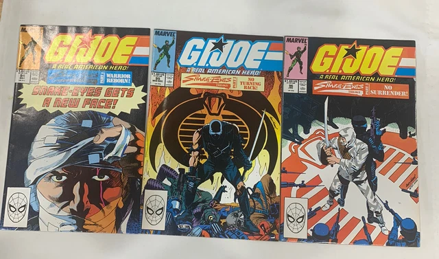 GI Joe The Snake-Eyes Trilogy Comic Set Marvel Comics GIJoe 94-95-96 VF