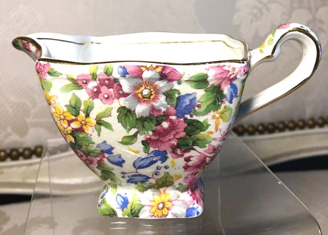 ViTG ROYAL WINTON Ascot Creamer Grimwades Cheadle Pattern Floral Chintz England