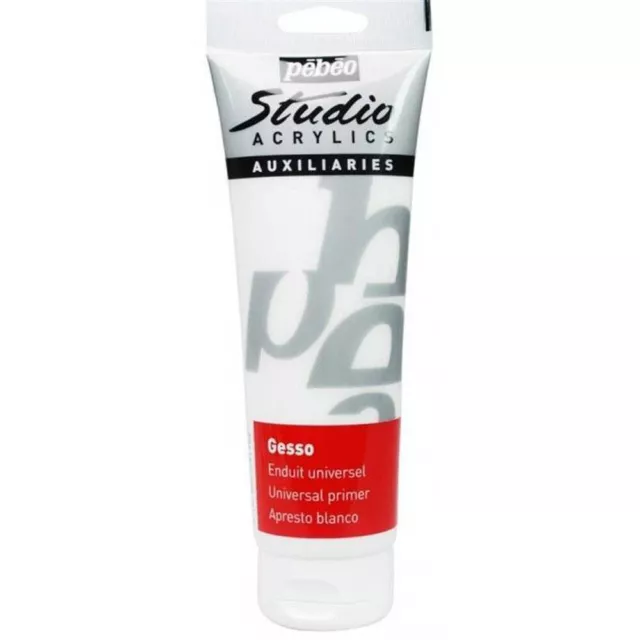 Pebeo - Studio Acrílico Gesso - Blanco o Negro