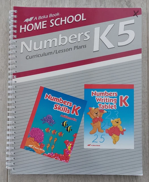 ABEKA NUMBERS SKILLS K K5 Homeschool Curriculum Lesson Plans