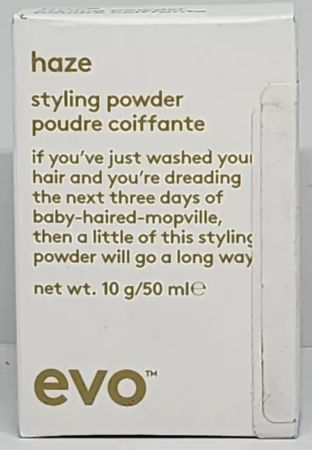 Evo Haze Styling Powder 10g 50ml New In Box