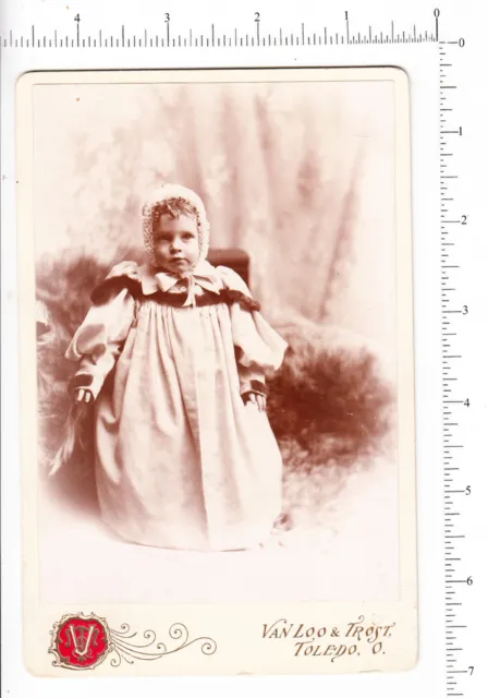 5205 Cabinet card photograph 1894 Van Loo & Trost Toledo OH Richard H Hodge baby