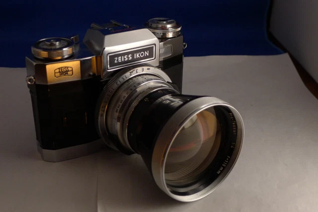 Zeiss Ikon super matic mit tessar 2.8/50 u. pro-tessar 4/115mm
