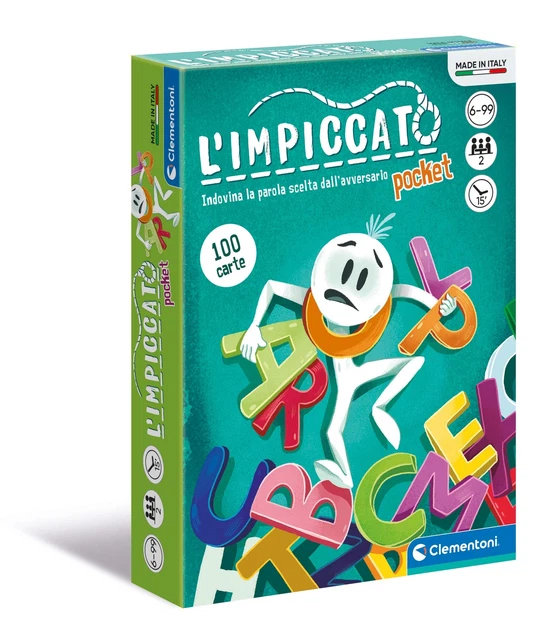 Clementoni Galgenmännchen Spiel - Klassisches Wortspiel Für Kinder Ab 6 Jahren