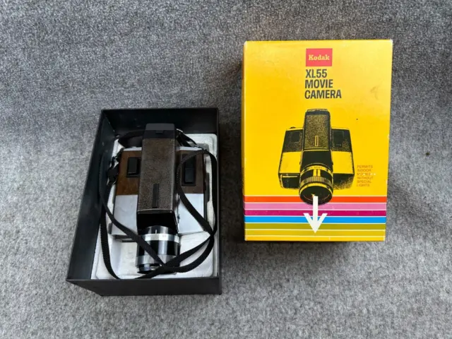 Kodak XL55 Super 8mm Movie Camera With Original Box