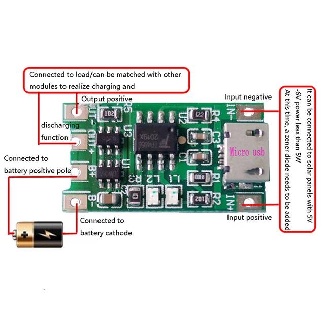 DC 3.3V 3.7V 5V LED Driver 30-1000MA Constant Current Adjustable Module