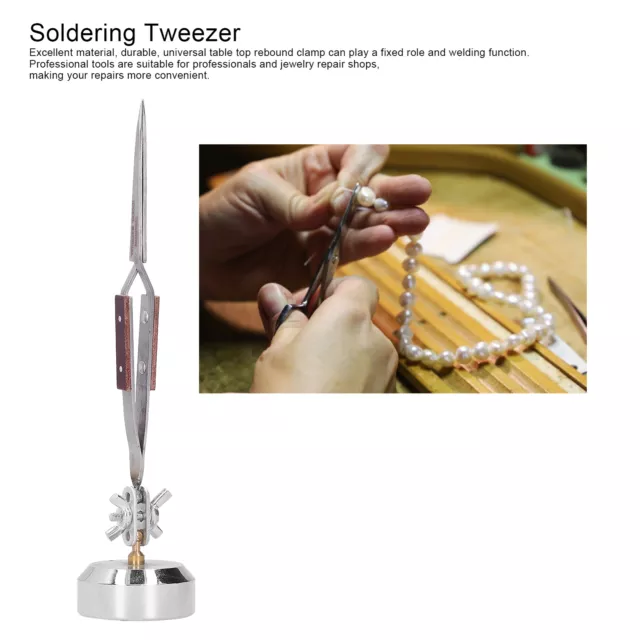 Soldering Tweezer Excellent Material Third Hand Base With Tweezers Hobbyist NOW