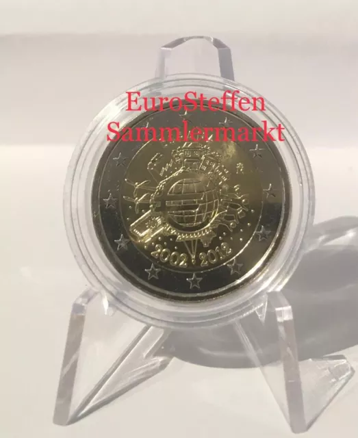 2 Euro Münze  Spanien 2012 ,"10 Jahre Euro Bargeld ", bankfrisch, sofort !!!