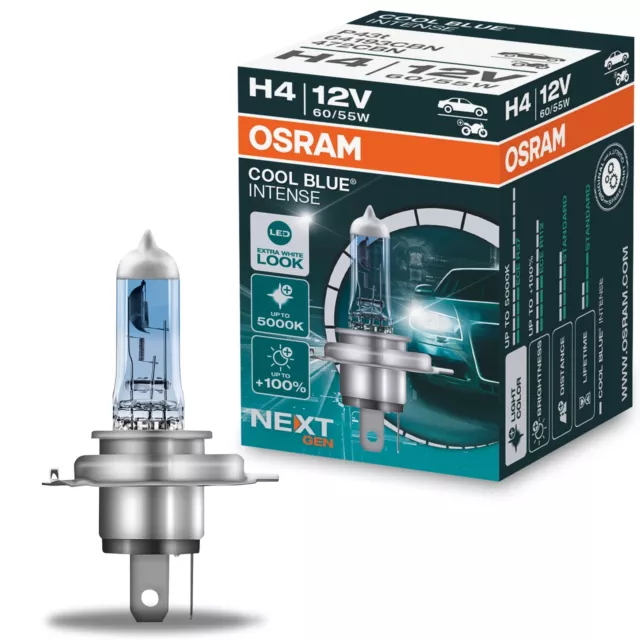 1x OSRAM H4 Cool Blue Intense 64193CBN-HCB Next Generation Xenon Optik 5000K