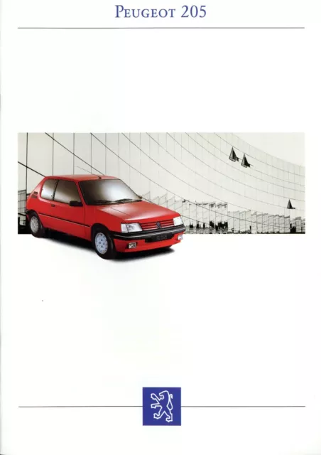Peugeot 205 1993 7/92 D 36 Seiten Prospekt brochure prospectus catalog broszura
