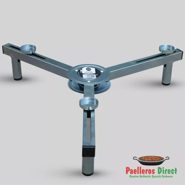 Fully Adjustable Short Table Top Folding Paella Burner Tripod Stand