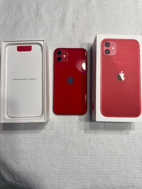 Apple iPhone 11 本体　レッド74% 128GB Apple iPhone 11, 128GB, Red - Fully Unlocked (Renewed