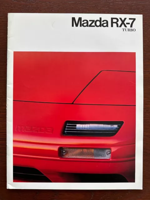 Prospekt / brochure Mazda RX-7 Turbo Wankel / Rotary Coupe & Cabrio MY 1990