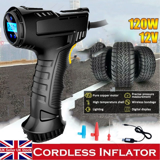 Wireless Portable Car Electrical Tire Inflator Digital Compressor Tyre Air Pump